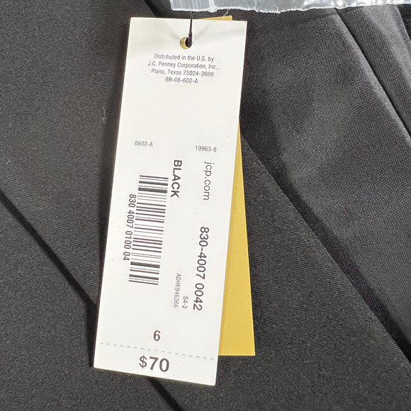 Worthington Womens Single Button Blazer Black Size 6 NWT Interview Work Outfit - Picture 5 of 6